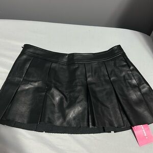 Leather Mini Skirt